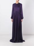 pleated gown
