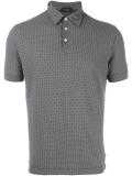 patterned polo shirt
