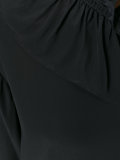 ruffle collar shift dress