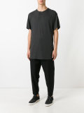 asymmetric buttoning T-shirt