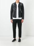 microstudded denim jacket