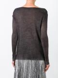 gold-tone metallic detailing jumper