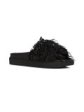 tweed slide sandals
