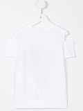 printed cold shoulder T-shirt
