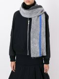 contrast stripe scarf