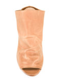 slip-on ruched sandals