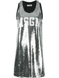 sequinned tank dress