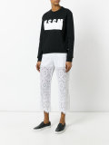lace panel trousers 