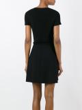 floral pattern knitted dress