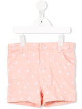 embroidered denim shorts