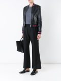 cropped leather jacket 