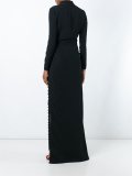 buttoned fitted dress