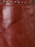 A-line 'Biker' skirt