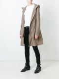 zipped-up parka