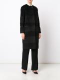 collarless coat