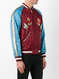 colour block bomber jacket
