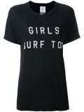 Girls surf印花T恤