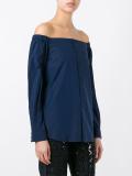 off-shoulder shirt