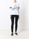 motorcycle print sweatshirt