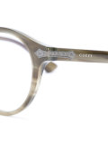 embossed titanium round glasses