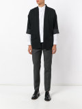 striped trim cardigan 