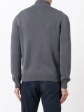 textured zip cardigan 