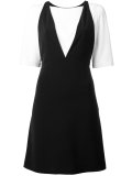 bicolour layered dress