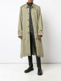 raw edge trench coat