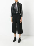 cropped leather jacket