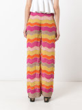 zig zag flared trousers