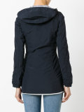 zipped hooded jacket