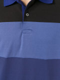 horizontal stripe polo shirt