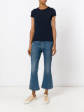 short sleeve fitted knit top