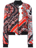paisley patterned bomber