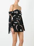 strappy sleeves playsuit