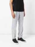 high shine stripes pants 