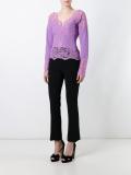 scalloped lace insert top