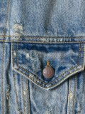 frayed shortsleeved denim jacket