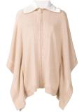 collar detail poncho