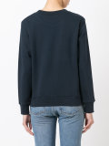 beaded logo sweatshirt