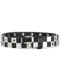 checkered eyelet stud belt