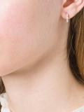 curved rice detail earrings