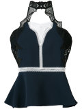 lace insert halter top