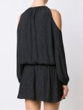 cold shoulder draped dress