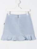 embellished ruffled skirt