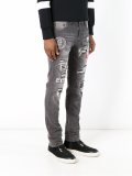 ripped slim-fit jeans