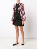 floral crochet panel blouse