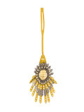 lion studded bag charm