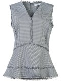 raw edge frill top