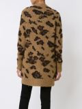 long leopard pattern cardigan
